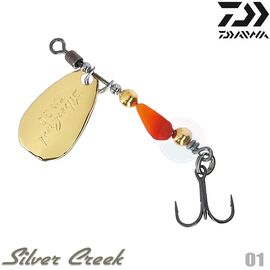 DAIWA SILVER CREEK SPINNER 3G GOLD ORANGE - דמוי 