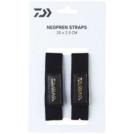 DAIWA NEOPREN STRAPS 2PCS M 20X2.5 CM - סרט חבק למקלות 