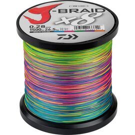 DAIWA J-BRAID 8 BRAID 1500M צבעוני MC P.E. #6 0.35MM - חוט 