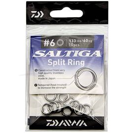 DAIWA SALTIGA SPLIT RING #6 133LB 