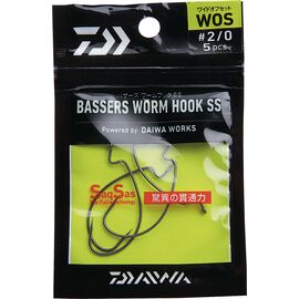 DAIWA BASSERS WORM HOOK WOS (SAQSAS) No. 2 