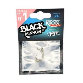 FIIISH BLACK MINNOW HOOKS BM038 NO. 1 