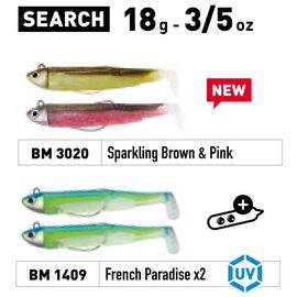 FIIISH BLACK MINNOW DOUBLE COMBO NO.3 SEARCH 18G 