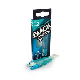 FIIISH BLACK MINNOW DOUBLE COMBO NO.2 OFFSHORE 10G BM922  Blue/Glow - Shiny Blue 