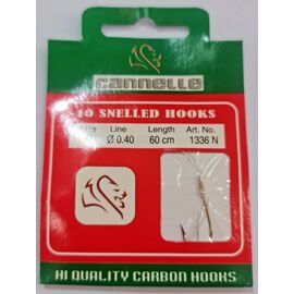 CANNELLE SNELLED HOOKS 1336 SIZE 5 - קרס  קשור עגול/נורבגי 