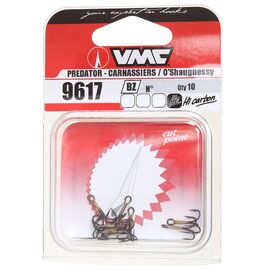 VMC 9617BZ TREBLE HOOK SIZE 14 10PCS. - קרס משולשת ברונזה 10 יח 