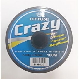 OTTONI CRAZY 100M 0.20mm 5kg - חוט ניילון 