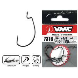 VMC 7316TI  X Strong Wide Gap Worm Hook- קרס 