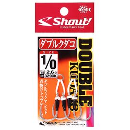 SHOUT 329DK DOUBLE KUDAKO ASSIST HOOK SIZE 7/0 