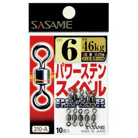 SASAME 210-A Power Stainless Swivel Size 2/0 316kg 4 Pcs. 