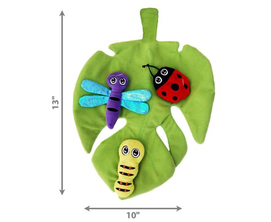 קונג - משטח משחק בצורת עלה עם חרקים לחתול, 4 image