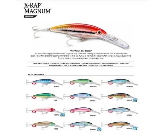 RAPALA XRMAG 15  X-RAP MAGNUM 15FT 