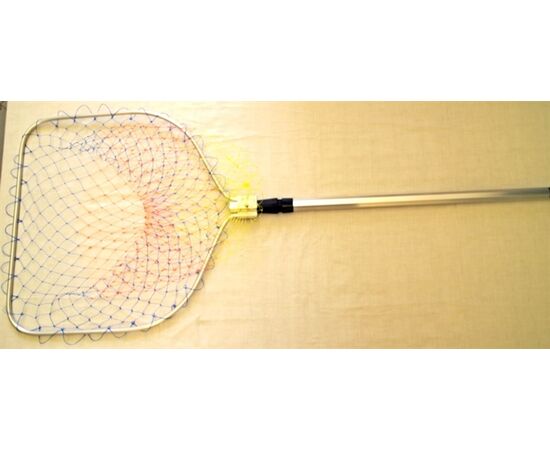 SKIPPER HEAVY DUTY LANDING NET - רשת הרמה טלסקופית ראש קבוע (40*40) מאלומיניום 