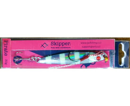 SKIPPER PIRATE JIG 30G 312 GLOW ZEBRA 