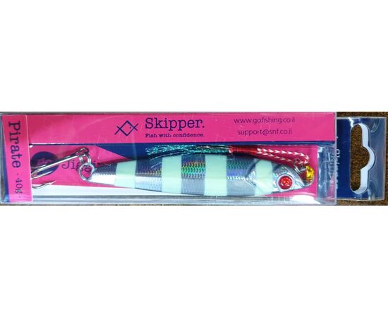 SKIPPER PIRATE JIG 40G 312 GLOW ZEBRA 