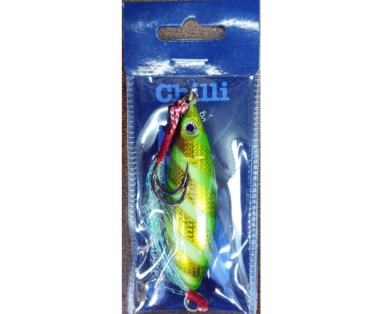 SKIPPER CHILLI JIG 60G GLOW GREEN 001 