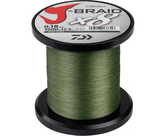 DAIWA J-BRAID 8 BRAID 1500M ירוק DG - חוט , 2 image