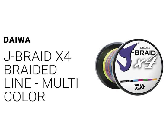 DAIWA J-BRAID 4 BRAID 1500M MULTI COLOR - חוט 