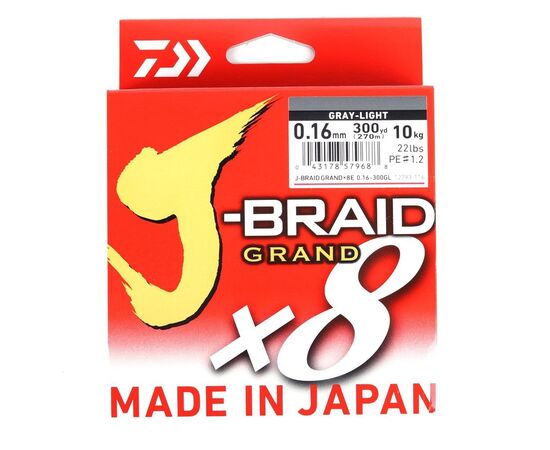 DAIWA J-BRAID GRAND 8 BRAID 275M (אפור) GREY - חוט 