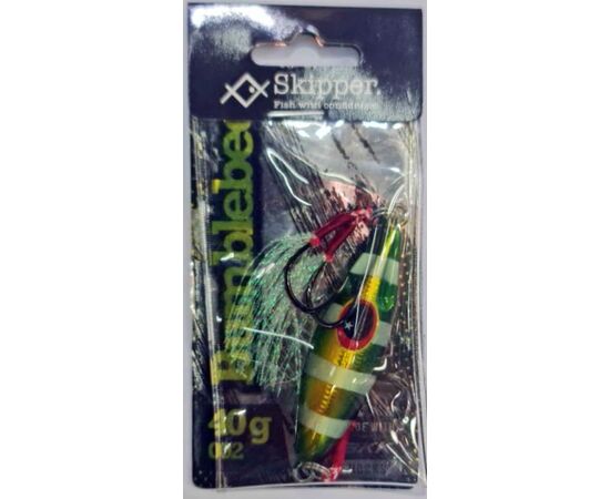 SKIPPER BUMBLEBEE JIG 40G GREEN GLOW GLOW 002 