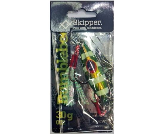 SKIPPER BUMBLEBEE JIG 30G GREEN GLOW GLOW 002 