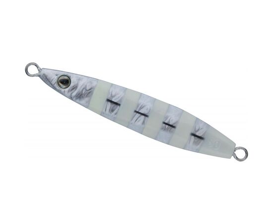 DAIWA LEAF JIG 80G GLOW ZEBRA - ג'יג 