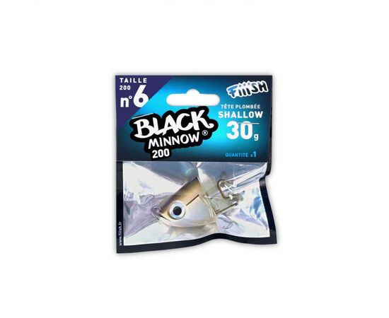 FIIISH BLACK MINNOW JIG HEAD NO.6 BM344 30G KAKI 