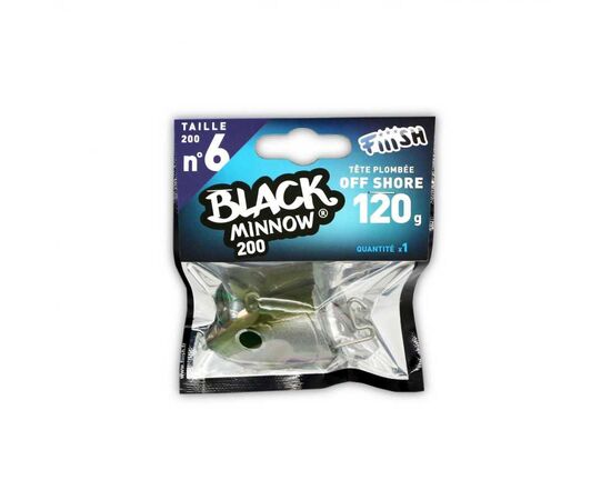 FIIISH BLACK MINNOW JIG HEAD NO.6 , 4 image