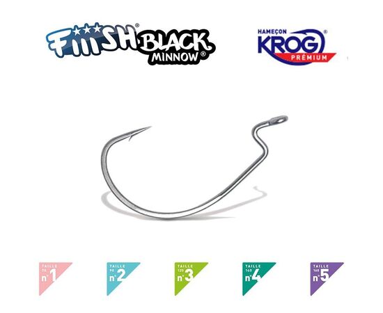 FIIISH BLACK MINNOW HOOKS 