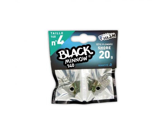 FIIISH BLACK MINNOW JIG HEAD NO.4 BM153 20G KAKI 