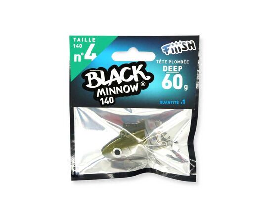 FIIISH BLACK MINNOW JIG HEAD NO.4 BM347 60G KAKI , 6 image