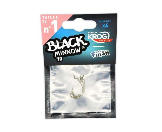 FIIISH BLACK MINNOW HOOKS , 2 image