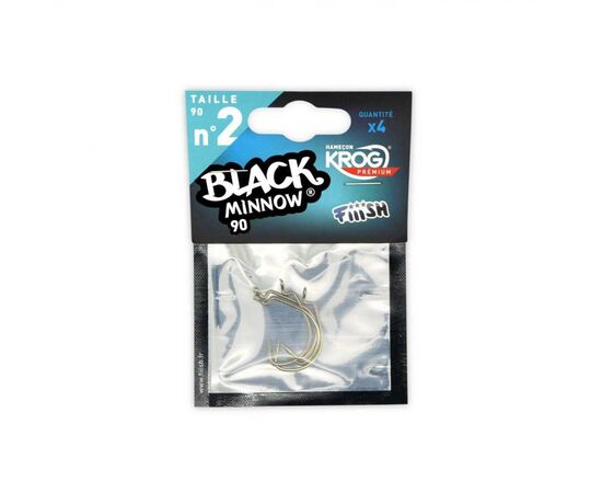 FIIISH BLACK MINNOW HOOKS , 3 image