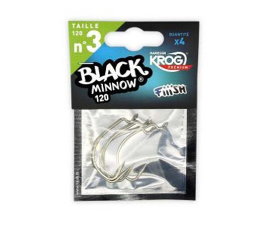 FIIISH BLACK MINNOW HOOKS , 4 image