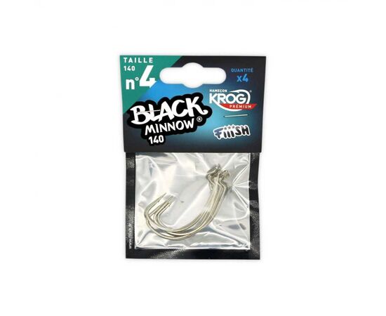 FIIISH BLACK MINNOW HOOKS , 5 image