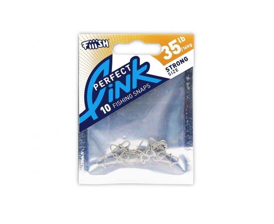 FIIISH PERFECT LINK LURE CLIP GAM379 STRONG 35LB 10PCS 