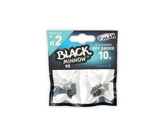 FIIISH BLACK MINNOW JIG HEAD NO.2 BM024 10G BLUE 