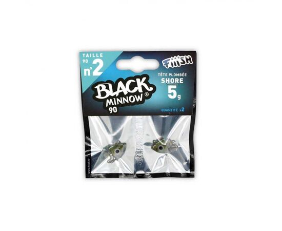 FIIISH BLACK MINNOW JIG HEAD NO.2 BM018 25G KAKI 