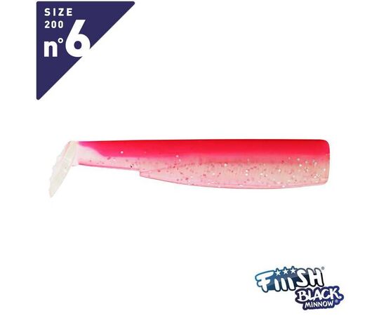 FIIISH BLACK MINNOW NO.6 BM361 ROSE FLUO - רק גופים 