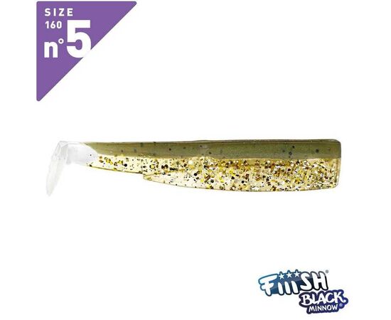 FIIISH BLACK MINNOW NO.5 BM357 Kaki Glitter - רק גופים 