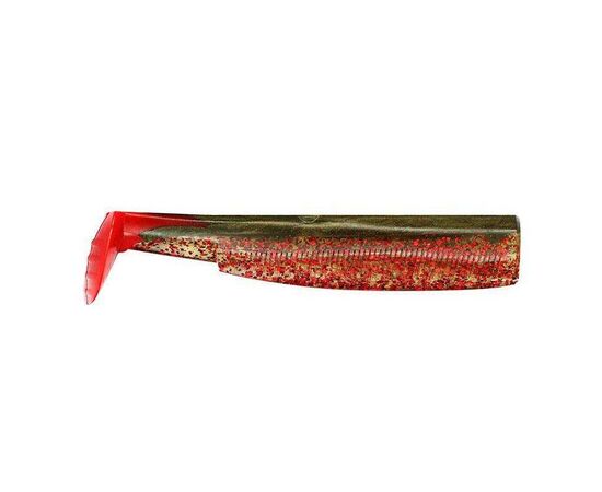 FIIISH BLACK MINNOW NO.5 BM358 Kaki Red Glitter - רק גופים 