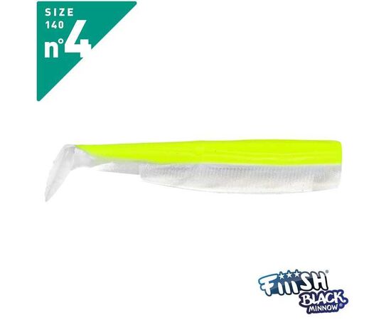 FIIISH BLACK MINNOW NO.4 BM356 FLUO YELLOW - רק גופים 