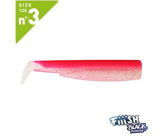 FIIISH BLACK MINNOW NO.3 BM351  Fluo Pink  - רק גופים 