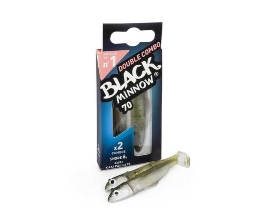 FIIISH BLACK MINNOW DUBLE COMBO NO.1 6G , 3 image