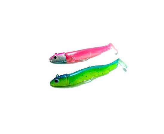 FIIISH BLACK MINNOW DUBLE COMBO NO.1 6G BM907 Sleepy Green-Pink Fluo 