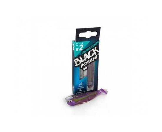 FIIISH BLACK MINNOW DOUBLE COMBO NO.2 SEARCH 8G BM921 Green Morning-Purple Impact 