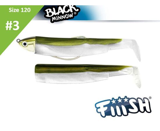 FIIISH BLACK MINNOW COMBO NO.3 SHALLOW 6G BM639 KAKI 