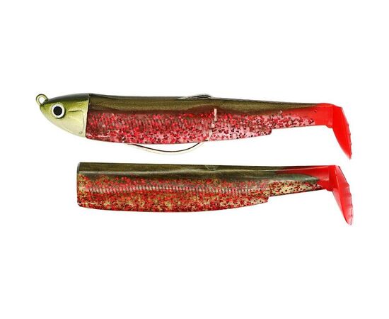 FIIISH BLACK MINNOW COMBO NO.3 SHALLOW 6G BM632 KAKI/RED 