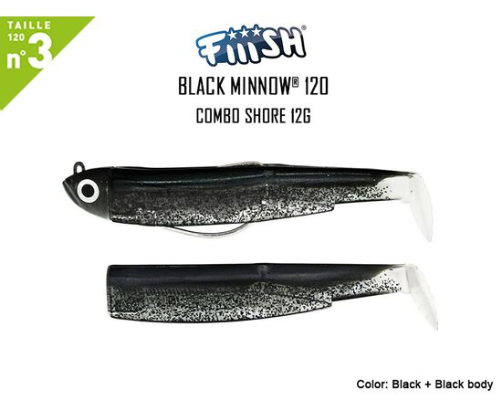 FIIISH BLACK MINNOW COMBO NO.3 SHORE 12G , 2 image