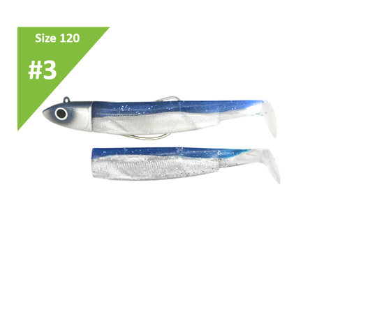 FIIISH BLACK MINNOW COMBO NO.3 OFFSHORE 25G BM192 Blue 